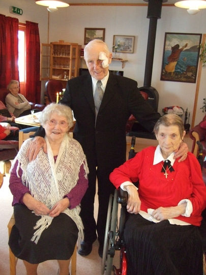 Anny Jacobsen, Johannes Kristiansen og Elly Pedersen